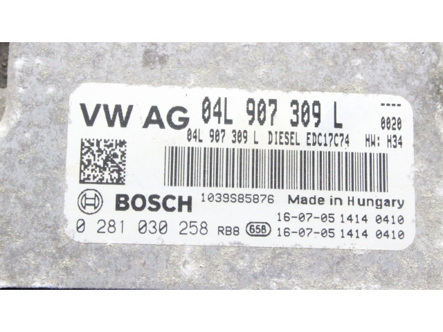 Řídící jednotka 04L907309L, 0281030258 Audi Q5 SQ5 2017