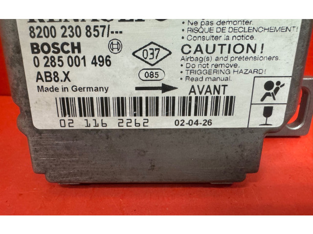Блок подушек безопасности 8200230857, 0285001496 Renault Clio II