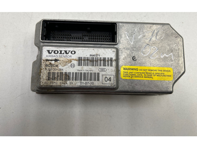 Блок подушек безопасности 8645271, 0285001254   Volvo V70