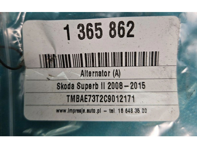 Генератор 06F903023N, IMPRK1365862   Skoda Superb B6 (3T)      