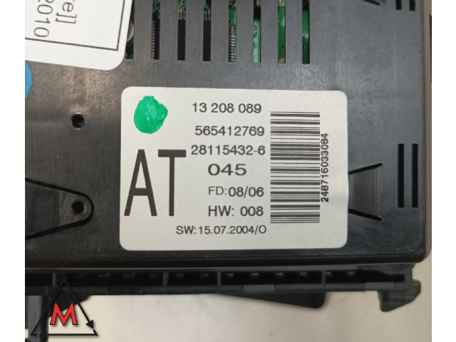 Дисплей 565412769, 28115432-6 Opel Astra H