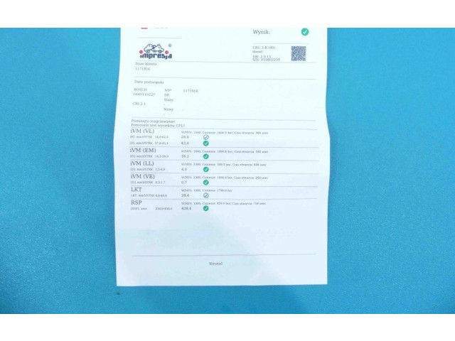 Vstřikovač 0445110227, IMPRK1171916 Toyota Corolla E120 E130