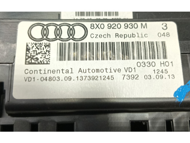 Панель приборов A2C85045500, 8X0920930M   Audi A1       