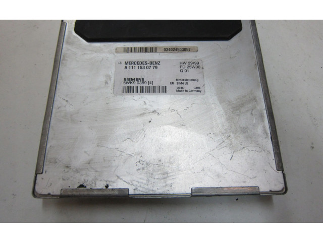 Řídící jednotka A1111530779, 5WK90389 Mercedes-Benz CLK A208 C208 1997