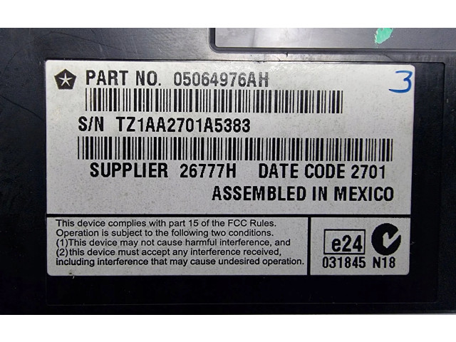 Дисплей    05064976AH   Fiat Freemont