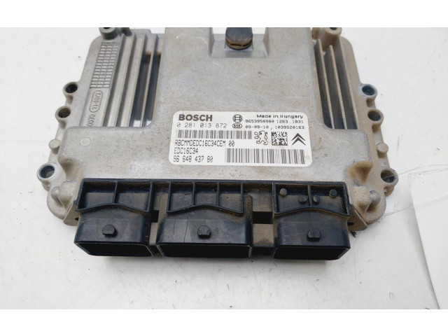 Блок управления двигателем ECU 9664843780 Citroen Berlingo