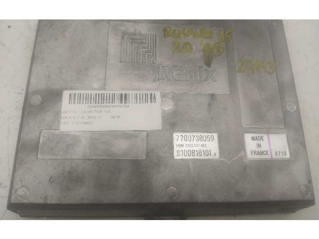 Řídící jednotka 7700738059, S100816101 Renault 25 1989