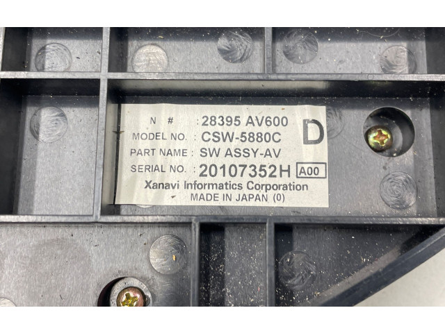 Блок управления кондиционера воздуха / климата/ печки (в салоне) 28395AV600, CSW5880C Nissan Primera