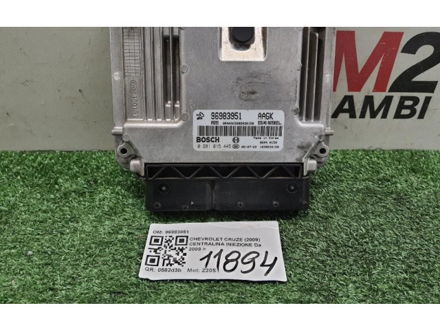 Блок управления впрыском 96983951, 96983951   Chevrolet Cruze