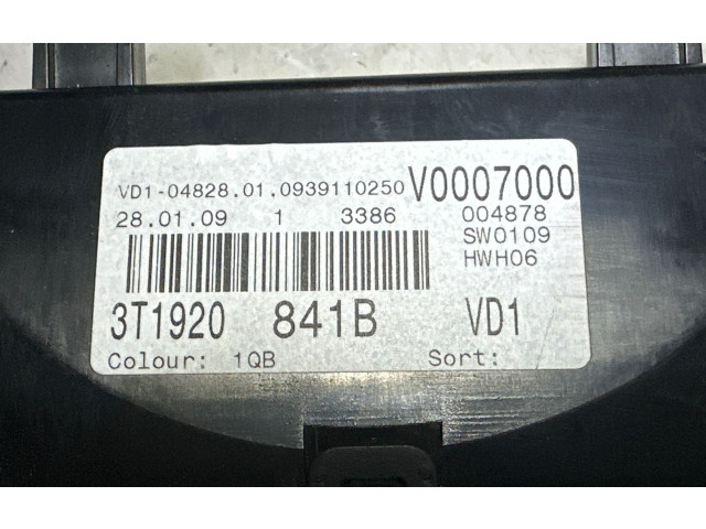 Панель приборов 3T1920841B, V0007000   Skoda Superb B6 (3T)       