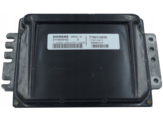 Блок управления двигателя 7700114020, S110030102 Renault Twingo I