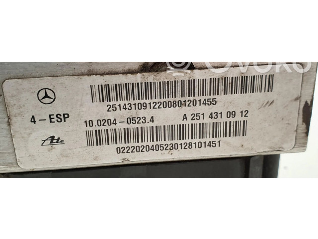 Jednotka ABS A2514310912 Mercedes-Benz R W251 2009