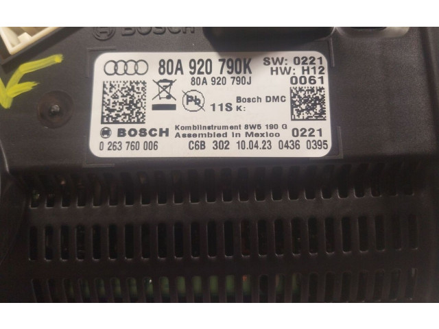 Панель приборов 80A920790K, 80A920790K   Audi Q5 SQ5       