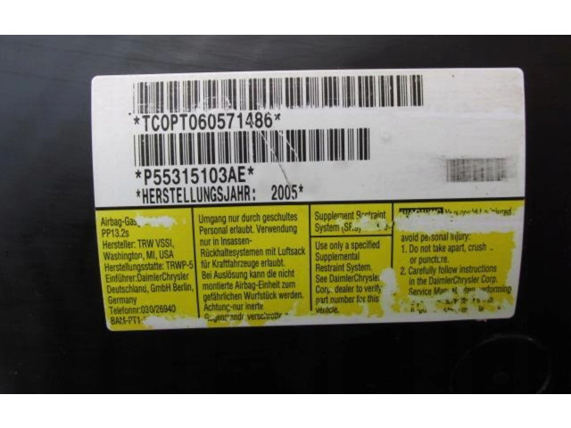 Подушка безопасности пассажира    Jeep Cherokee III KJ