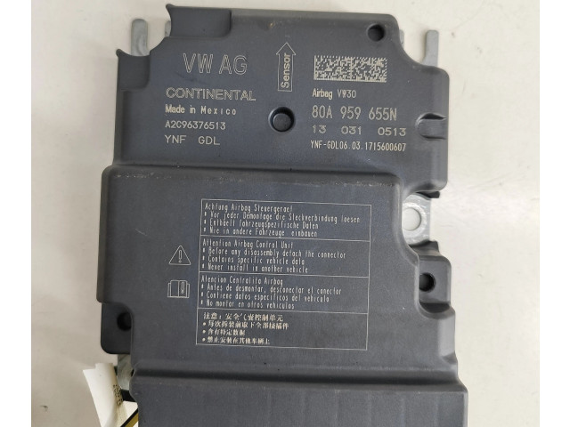 Блок подушек безопасности 80A959655N, A2C96376513   Audi Q5 SQ5