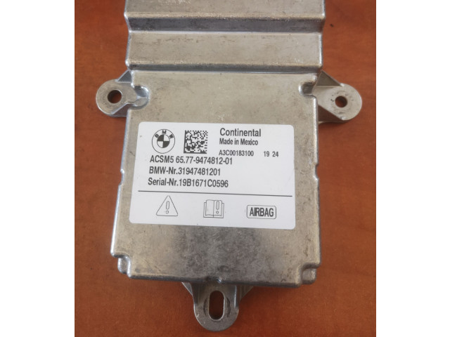 Блок подушек безопасности 9474812 BMW X5 G05