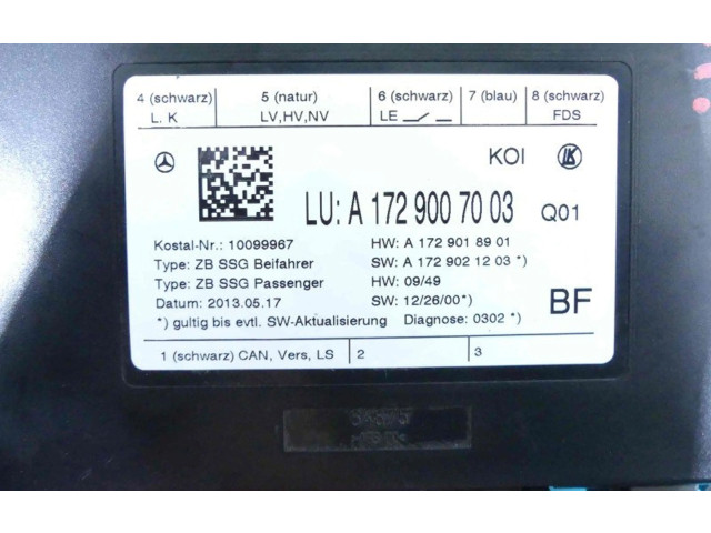 Блок комфорта A1729007003, IMPRK1255739   Mercedes-Benz CLS C218 X218   