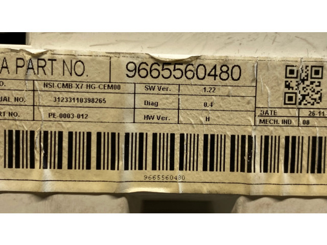 Панель приборов 9665560480 Citroen C5