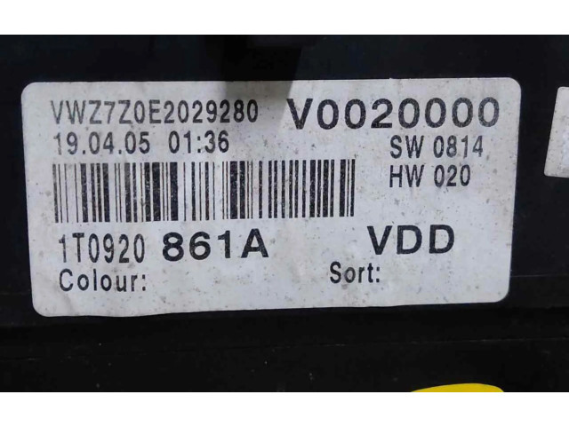 Панель приборов VWZ7Z0E2029280   Volkswagen Touran I       