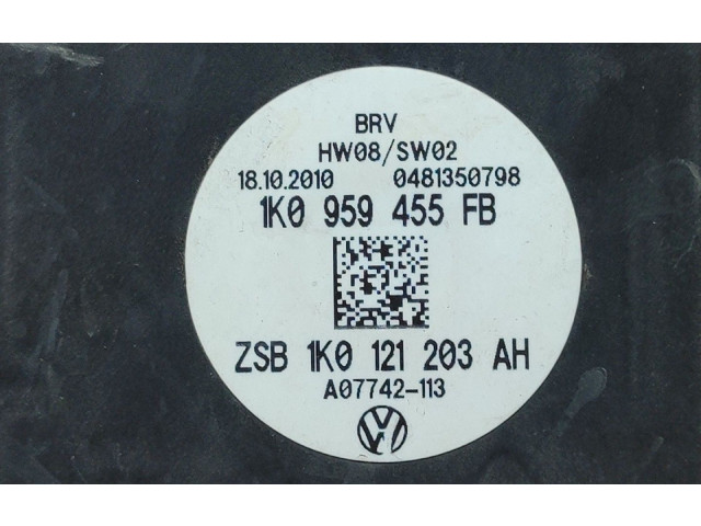 Вентилятор радиатора 1K0959455FB, 1K0121203AH Audi A3 S3 8P