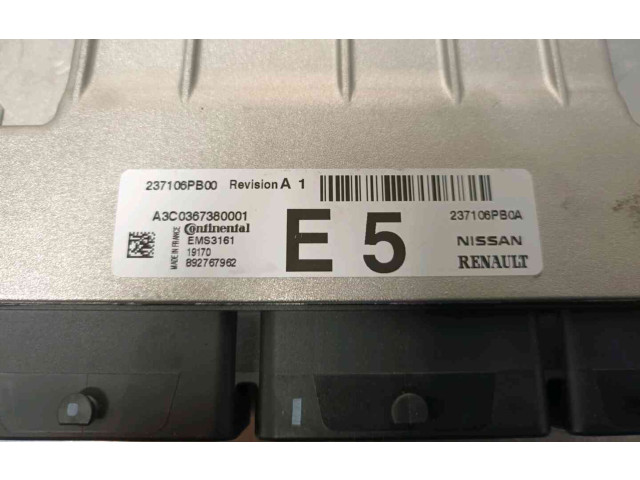 Pojistková skříňka Блок управления двигателя 237106PB0A Nissan Juke II F16 2020