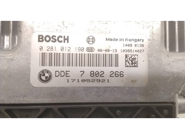 Řídící jednotka 7802266, 0281012190 BMW 5 E60 E61 2006