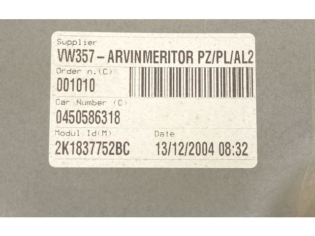 Zpětné zrcátko Volkswagen Caddy 2005 2K1837752BC, 1T0837756H