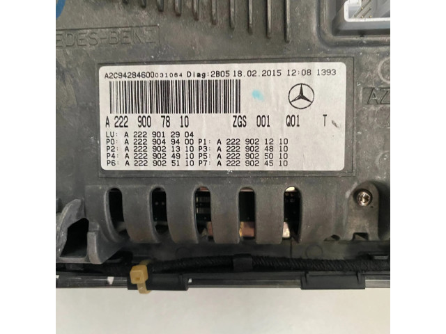 Панель приборов A2229007810, A2229007007 Mercedes-Benz S W222