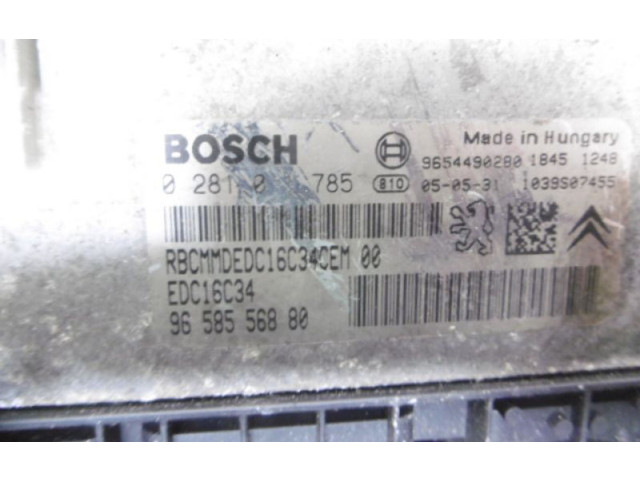 Блок управления двигателем Блок управления 9658556880, 9658556880 Alpine C2