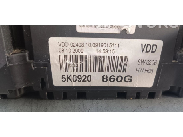Панель приборов 5K0920860G Volkswagen Golf VI