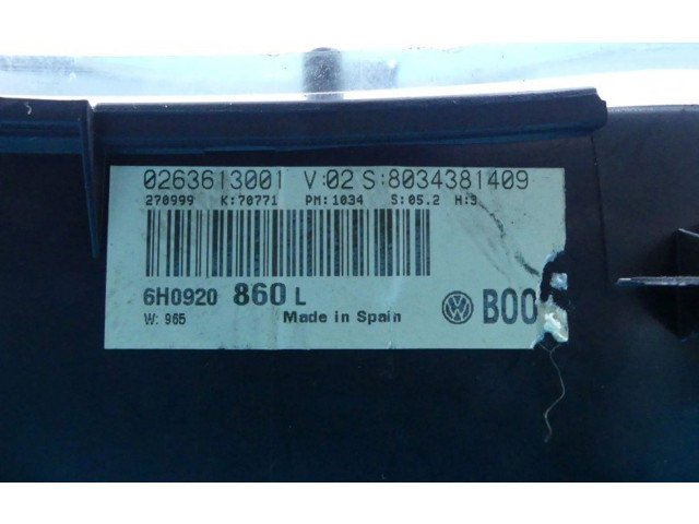 Přístrojová deska Seat Arosa 1999 6H0920860L, IMPRK1055492