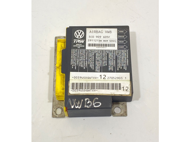 Блок подушек безопасности 3C0909605F, 391121   Volkswagen PASSAT B6