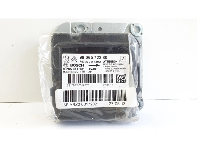 Блок подушек безопасности 9806572280, 0285011181   Peugeot 2008 I