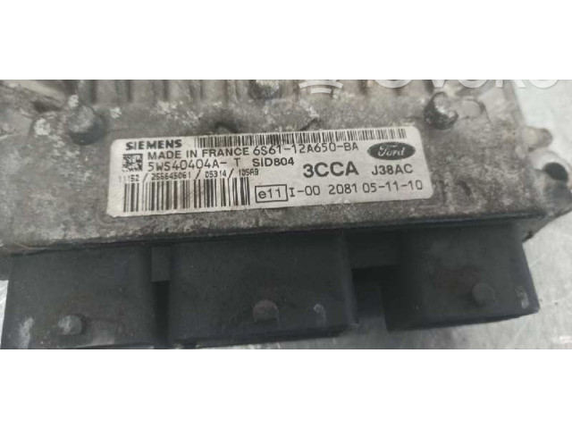 Блок управления двигателя 6S6112A650BA, 5WS40404A   Ford Fusion