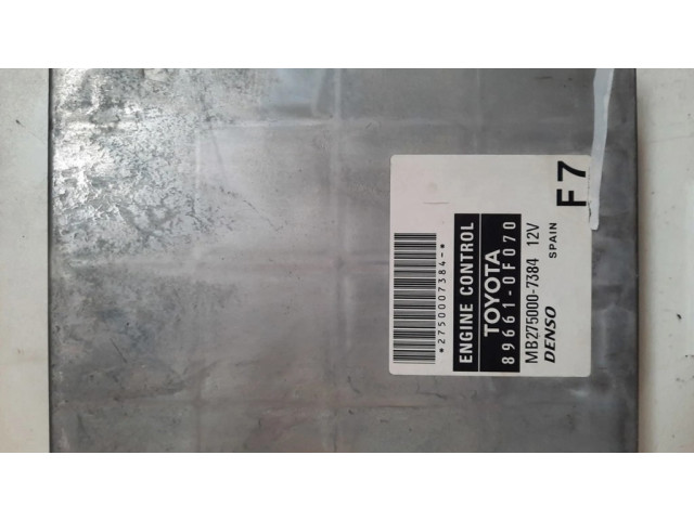 Блок управления двигателя 896610F070 Toyota Corolla Verso AR10