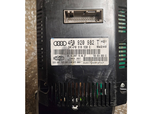 Панель приборов 4F0920982T, 4F0910930C   Audi A6 S6 C6 4F       
