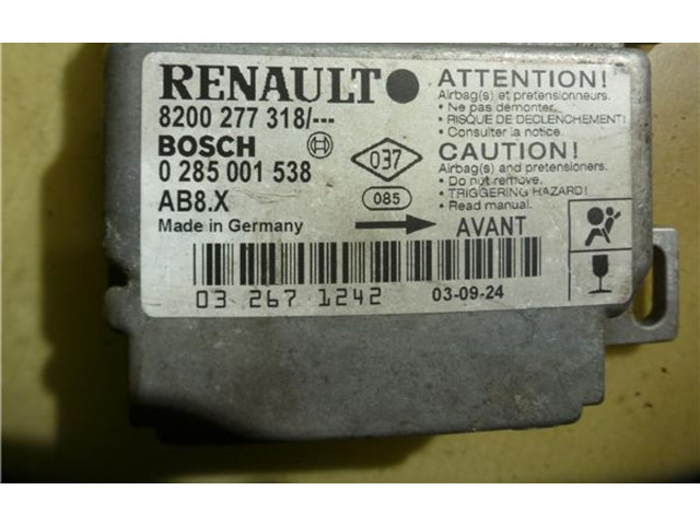 Блок подушек безопасности 8200277318, 285001538 Renault Clio II