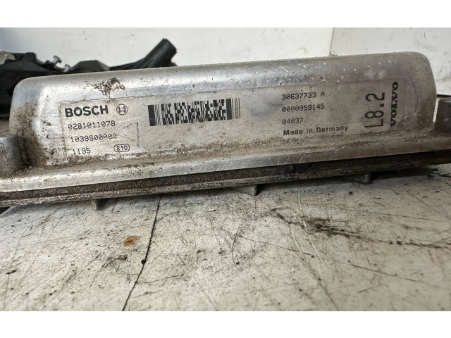 Блок управления двигателя 30637733A, 0281011078 Volvo V70