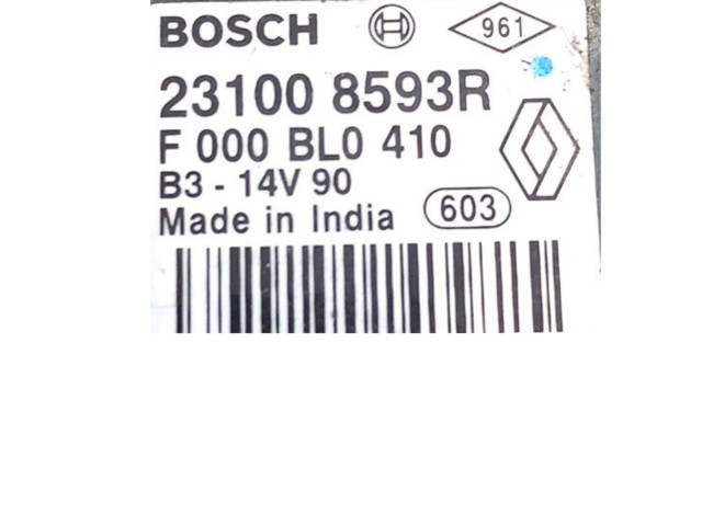 Генератор 231008593R Dacia Sandero