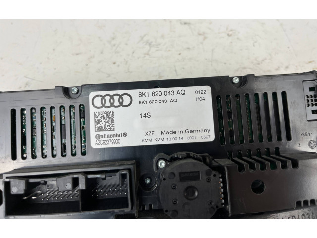 Блок управления кондиционера воздуха / климата/ печки (в салоне) 8K1820043AQ   Audi S5 Facelift