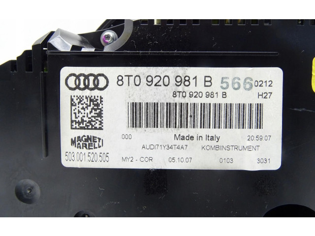 Přístrojová deska Audi A5 8T 8F 2012 8T0920981B