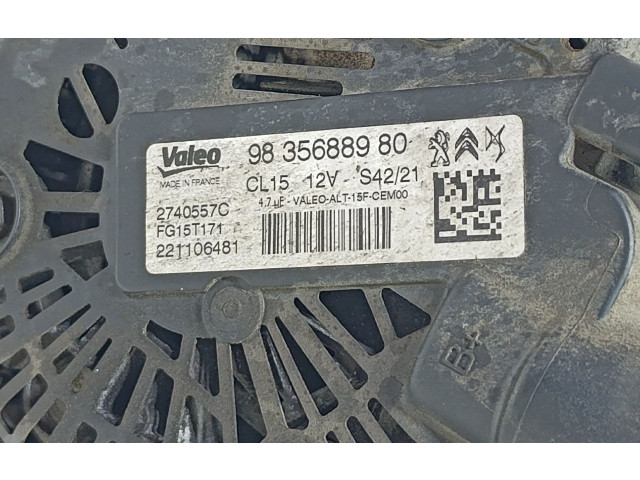 Генератор    9835688980, VALEO   Peugeot 2008 II