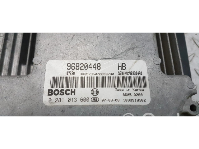 Блок управления двигателя 0281013600, CENTRALITAMOTORUCE Chevrolet Lanos