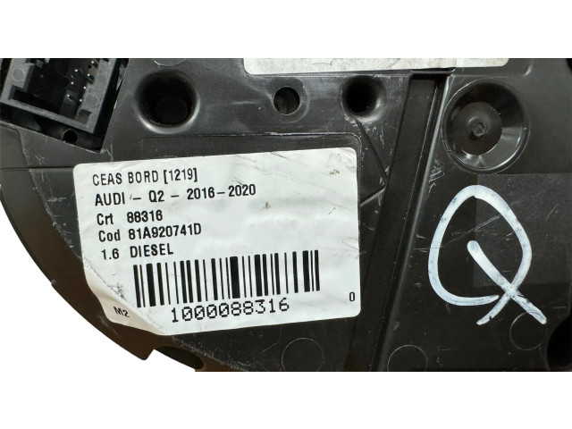 Панель приборов 81A920741D, 20162020 Audi Q2 -
