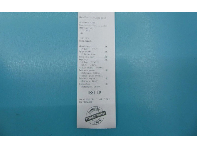 Генератор A542508A, IMPRK1327375   Skoda Superb B5 (3U)      