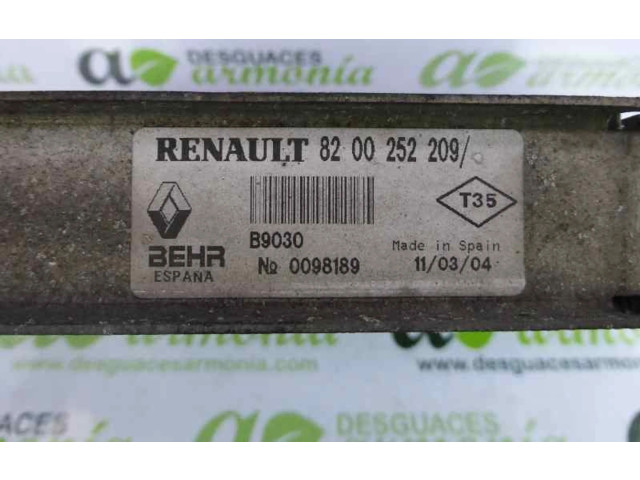 Интеркулер 8200252209 Renault Clio II