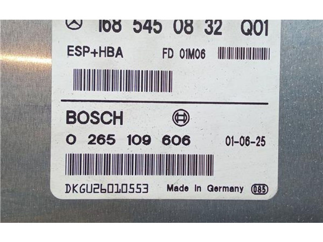 Блок управления АБС 1685450832, 0265109606   Mercedes-Benz A W168
