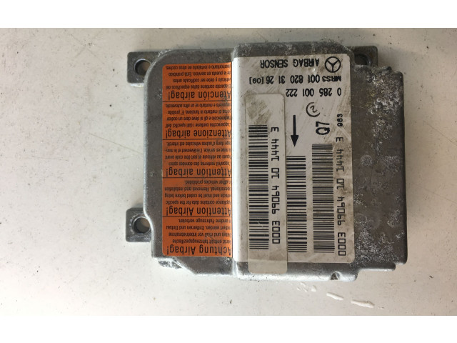 Блок подушек безопасности 0285001222, 0018203126 Mercedes-Benz A W168