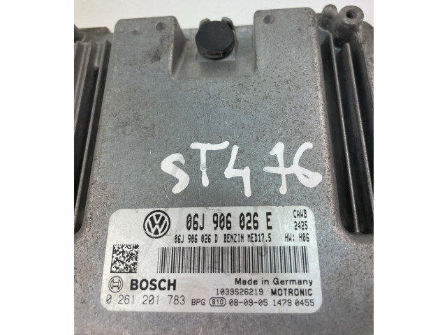 Блок управления двигателем Блок управления 06J906026E, 0261201783   Volkswagen PASSAT B6