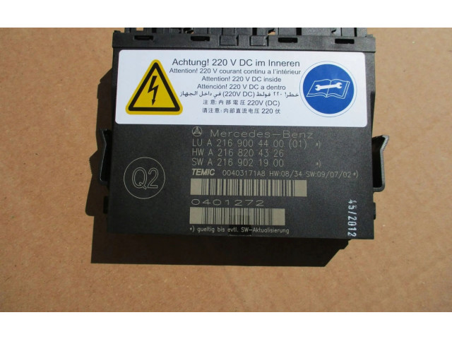 Модуль управления сидением A2169004400   Mercedes-Benz CL C216